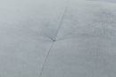 Divano Letto 2 Posti 166x77x65,5 cm in Velluto Soriani Grigio Scuro