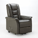 Poltrona Alzapersona Elettrica 1 Motore 68x77x109 cmin Similpelle Grigio
