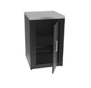 Composizione 3 Moduli Cucina Cucina 3 Fuochi a Gas + Armadietto con Anta + Mobile Lavandino Top in Acciaio Inox Nero