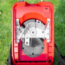 Biotrituratore Elettrico da Giardino con Sacco da 50L Rosso