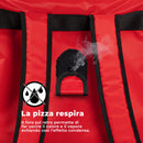 Zaino Termico Rigido Magnetico Porta Pizze da Asporto 15 Cartoni Safemi Magnetic 15 Rosso