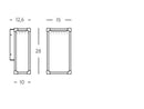 Applique da Esterno a LED 12W 3000K Sovil Grigio