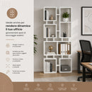 Libreria Moderna 79x24x166,5 cm Scaffalatura 4 Ripiani Bianco      