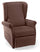 Poltrona Alzapersona Elettrica 2 Motori 75x107x84 cm con Ruote in Tessuto Dispositivo Medico 1 Marrone