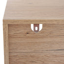 Libreria in Stile Nordico in Legno Truciolato Rovere 68.5x30x120.5 cm 