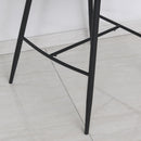 Set 2 Sgabelli Imbottiti 55,5x57,5x93 cm  Neri