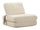 Poltrona Letto Faster Bianca 80x100x80 cm in Spugna e Poliestere Bianco