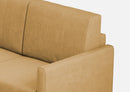 Divano 2 Posti 158x85x85 cm Karay in Tessuto Ocra