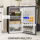 Frigorifero Piccolo da 91L Cella Freezer Superiore Argento    