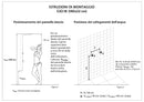Colonna Doccia Idromassaggio in Alluminio Relax Plus Bianco e Nero Opaco