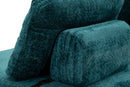 Divano Letto Faster Petrolio 150x100x80 cm in Spugna e Poliestere Verde acqua      