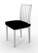 Set 2 Coprisedie Elasticizzati in Poliestere Nero 