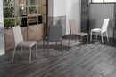 Set 4 Sedie 40x42xH96 cm in Similpelle Cleo Tortora