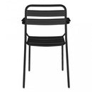 Poltrona Bristol Impilabile 51x52x81 h cm in Acciaio Antracite