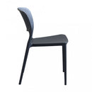 Sedia Mets 56x46x80 h cm in Plastica Antracite