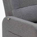 Poltrona Relax Reclinabile Manuale 62x71x100 cm in Tessuto Grigio Scuro