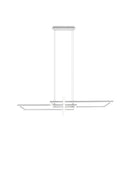 Lampada a Sospensione da Interno a Led in Metallo Bianco Opaco