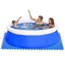 Tappeto Sottopiscina Morbido 6 Pezzi 60x60 cm Blu