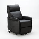 Poltrona Alzapersona Elettrica 1 Motore 60x73x104 cmin Similpelle Nero