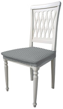 Set 2 Coprisedie Elasticizzati in Poliestere Fashion Grigio Chiaro 