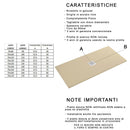 Piatto Doccia in Pietra Bonussi Ardesia Stone Central Crema Varie Misure