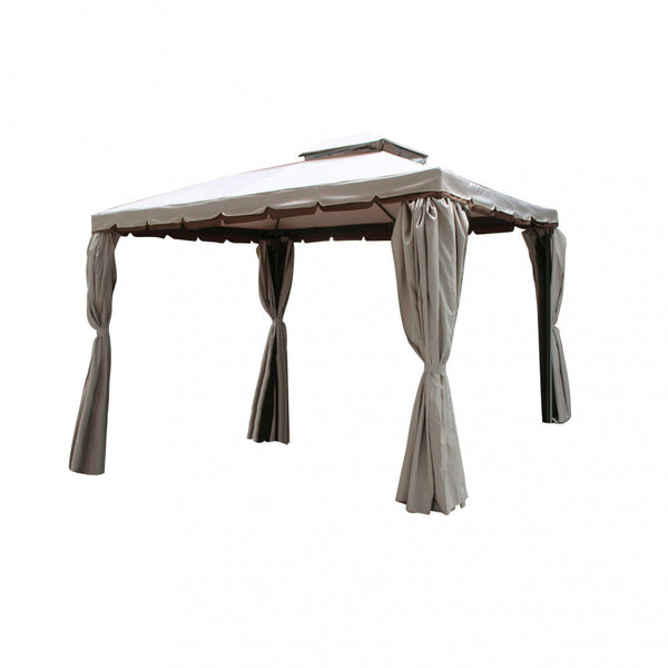 sconto Gazebo Avana 3x3 m in Alluminio Nero