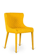 Sedia 58x50,5xH83 cm in Tessuto Afrodite Giallo Delta
