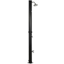 Doccia Solare 15,5x15,5x222 cm da 20L con Rubinetto Inferiore e Temperatura Regolabile Nero  