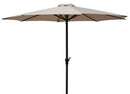 Ombrellone da Giardino Ø3 m Palo Ø48 mm in Metallo Becker Beige