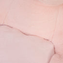 Poltroncina per Bambini 60x50x59 cm in Peluche Coniglio Rosa