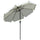 Ombrellone da Giardino Ø266x248,5 cm Inclinabile con Manovella Bianco Crema