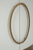 Mobiletto 2 Ante Tolosa 79x48x67 cm in MDF e Frassino e Ferro      