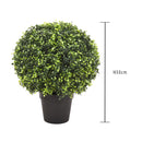 Bossolo Artificiale Sfera Altezza 50 cm Verde