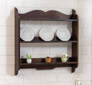 Piattaia in Legno 80x16x85 cm Noce