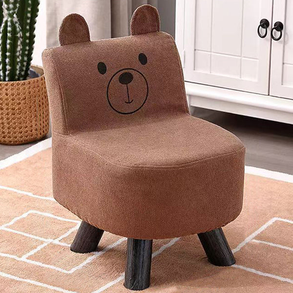 Sedia Poltrona per Bambini 30x30x45 cm Design Orsetto Morbido Marrone sconto
