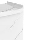 Mobile Base da Cucina Componibile 1 Anta in Legno Bianco Effetto Marmo      