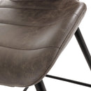 Set 2 Sgabelli 44,5x46x107,5 cm in Similpelle Marrone