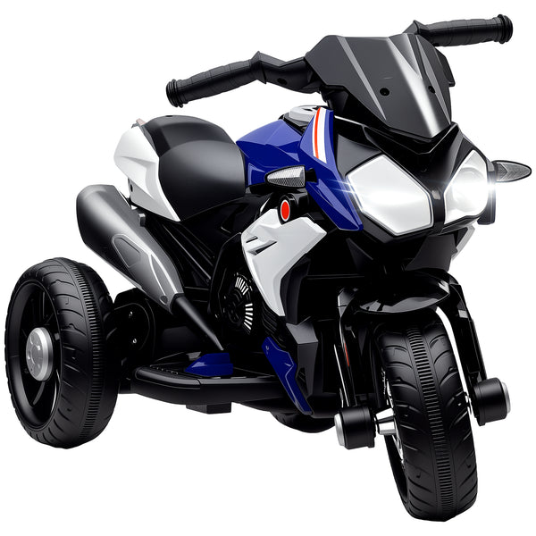 Moto Elettrica per Bambini 3-5 Anni 86x42x52 cm Batteria 6V Velocità 3km/h Blu sconto