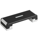 Stepper Aerobico Regolabile Altezza 15-20-25 cm con Supporti in PP e ABS Nero e Grigio      