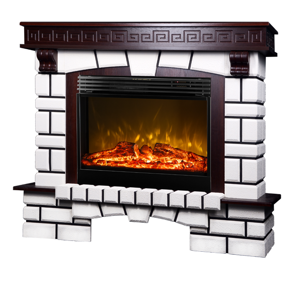 Camino Elettrico da Pavimento 113,6x132,8x35,6 cm Effetto Fiamma 1950W Nazarii & Mirabella Noce online