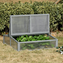 Mini Serra da Giardino 90x92x28 cm in Legno e Policarbonato Trasparente