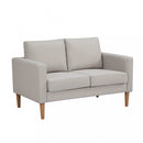 Divano 2 Posti Ramsey 137x73x82 h cm in Tessuto Beige