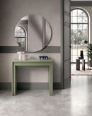 Consolle Allungabile Pinocchio 90x42,5/302,5x78 cm in MDF Laccato Verde Opaco