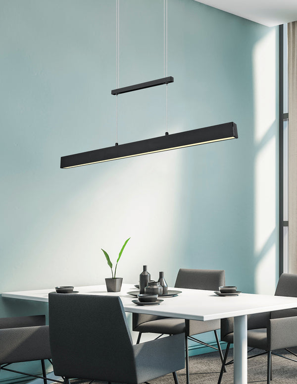 prezzo Lampada a Sospensione da Interno a LED in Metallo Nero Opaco