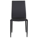 Set 6 Sedie 90x46x44 cm in Similpelle da Interno Nero