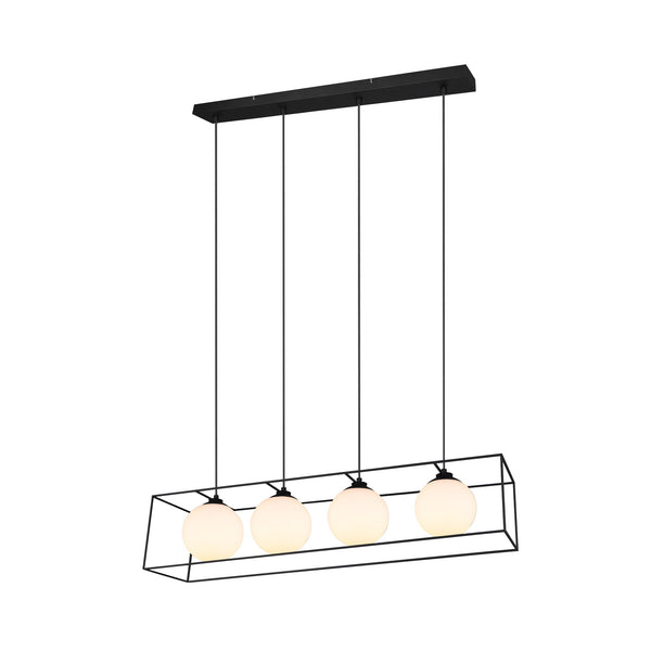 sconto Lampada a Sospensione da Interno E14 in Metallo Nero Opaco