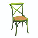 Sedia in Legno di Betulla 51x55H46,5/89cm Verde Antico