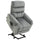 Poltrona Alzapersona Elettrica 1 Motore 79x97x103 cm in Poliestere Effetto Velluto Grigio