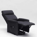 Poltrona Alzapersona Elettrica 1 Motore 73x94x103 cm in Tessuto Nero