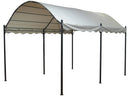 Box Auto da Esterno 3x4m in Acciaio e Poliestere Beige